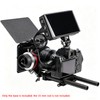 JLWIN Camera Base Plate with 15mm Rod Rail Clamp,Camera Rig