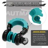 AUTMATCH D Ring Shackle Isolators Washers Kit - 2 Rubber