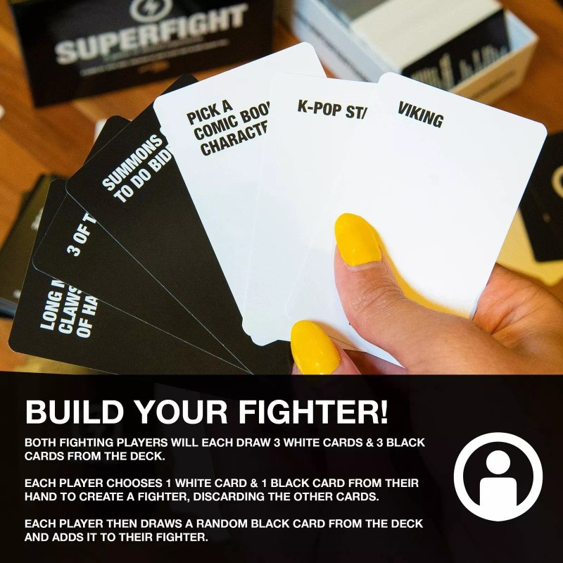 Skybound Superfight Card Game - Absurd Superpower Arguments for Kids,