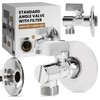 Angle Valve with Filter 1/2 Inch Male x 1/2 Inch