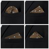 Shlax & Wing 5 Pcs Men's Pocket Square Set Business