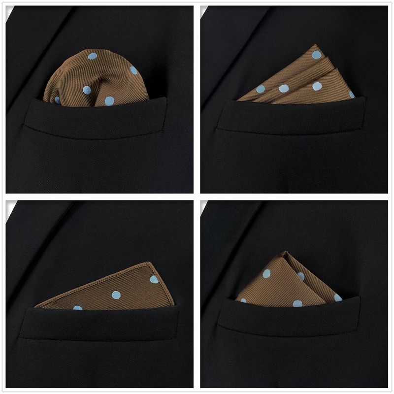 Shlax & Wing 5 Pcs Men's Pocket Square Set Business