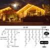 66ft 640 LED Icicle Christmas Lights Outdoor - 8 Modes