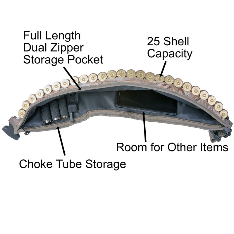 DynoGoods Shell Belt - Adjustable Belt, Zipper Storage Pocket, Camo