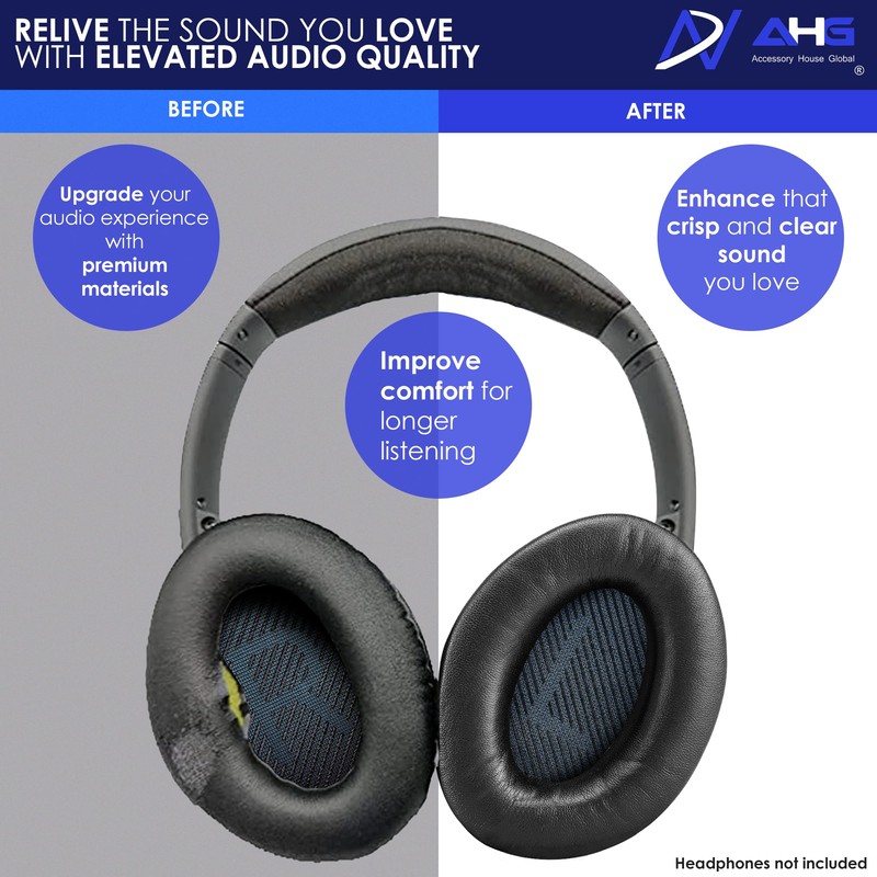 Premium Replacement SoundLink Around-Ear 2 Ear Pads/SoundLink AE2 Ear Pads
