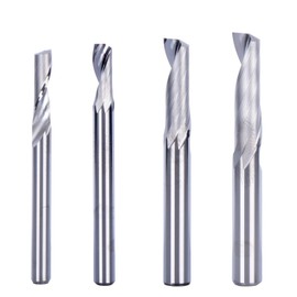 Xianglaa-Router bit, 1Pcs 3.175/4/5/6/8mm Single Flute Milling Cutters for Aluminum CNC Tools Solid Carbide, (Dimensions : 5x17mm)