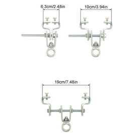 I-beam hanger, steel carrier clamp, robust steel carrier clamp, steel i-beam hanger, steel I beam heavy bag hanger, adjustable heavy duty I-beam clamp, heavy bag mount, boxing punching bag hanger