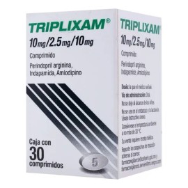 Triplixam Comprimido 10 Mg/2.5 Mg/10 Mg, 30 Comprimidos