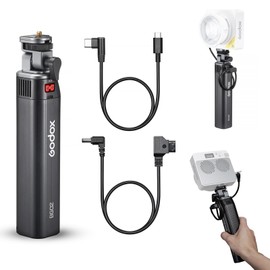 GODOX ML100bi Accessories, BG02 Battery Grip Kit, 95Wh/6600mAh, USB-C & D-TAP Ports, 1/4"-20 to 5/8" Adapter, USB-C & D-TAP Cables with ML60IIBI, ML100BI, ML100R, FH50BI, FH50R for Photograhy