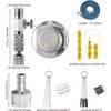 16PCS Airbrush Adapter Set Includes 12PCS Airbrush Adapter Kit Fitting