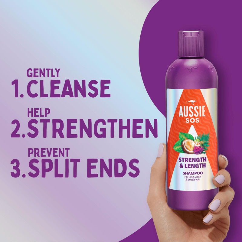 Aussie Strength And Length Shampoo And Conditioner Set, Hydrates And