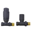 NRG Straight TRV Thermostatic Radiator Valve with Free Manual Straight