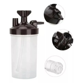 unileben Kit Vaso Humidificador Y Cánula Para Tanque Concentrador O2 Color Negro