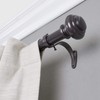 Decopolitan 1-Inch Urn Single Window Treatment Rod Set, 72 to