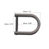 sourcing map U Shape Horseshoe D-Rings Zinc Alloy Screw Buckle