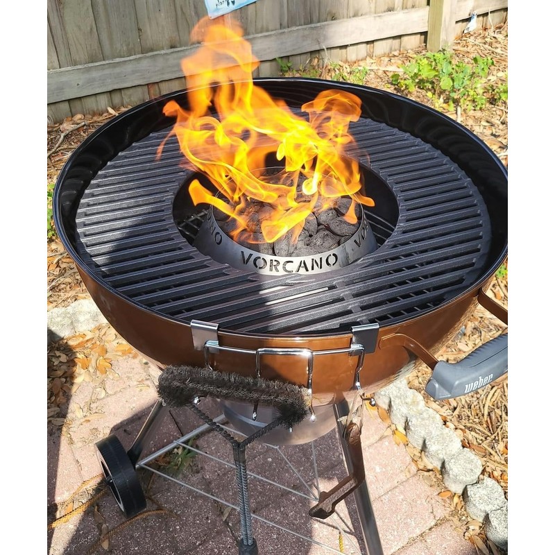 Vorcano BBQ Brand Stainless Steel Vortex Charcoal Grill Cone BBQ