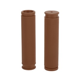 TUCKBOLD Bike Handlebar Grips Covers 125mm Long Lightweight | Bicycle End Grip Protector Brown 1 Pair