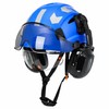 Safety Helmet with Built-In Visor & Removable Earmuffs – Style