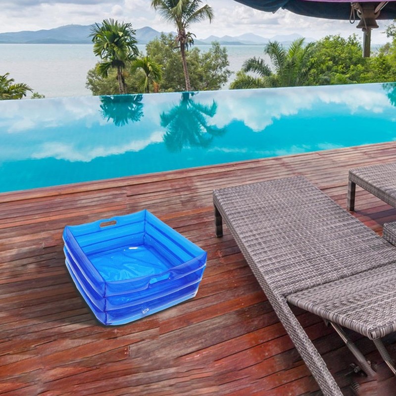 Inflatable Pool Foot Bath, 35 x 14 cm, Foldable Inflatable