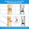 RailinGo 50Pack 1/8" Invisible Cable Railing Kit, T316 Stainless Steel