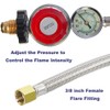 18FT High Pressure Propane Regulator with Hose, Adjustable 0-30 PSI