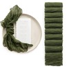 Ling's Moment 10 Pack Gauze Moss Green Cheesecloth Napkins for