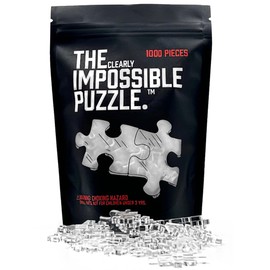 The Clearly Impossible Puzzle 100, 200, 500, 1000 Pieces Hard Puzzle for Adults Cool Difficult Puzzles Clear Hardest Puzzle - Difficult Funny Puzzle for Adults (1000 Piece)
