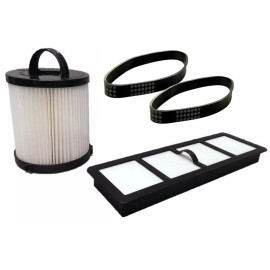 Casa Vacuums Filter Kit Bundle DCF21 EF6 HEPA Exhaust + 2 U Belts EUREKA Vacuum 68931A, 69963