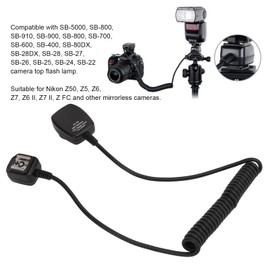 Camera flash speedlite cord, 1.3m TTL flash cable for long service life, avoid winding a wide range of compatibility with Nikon cameras