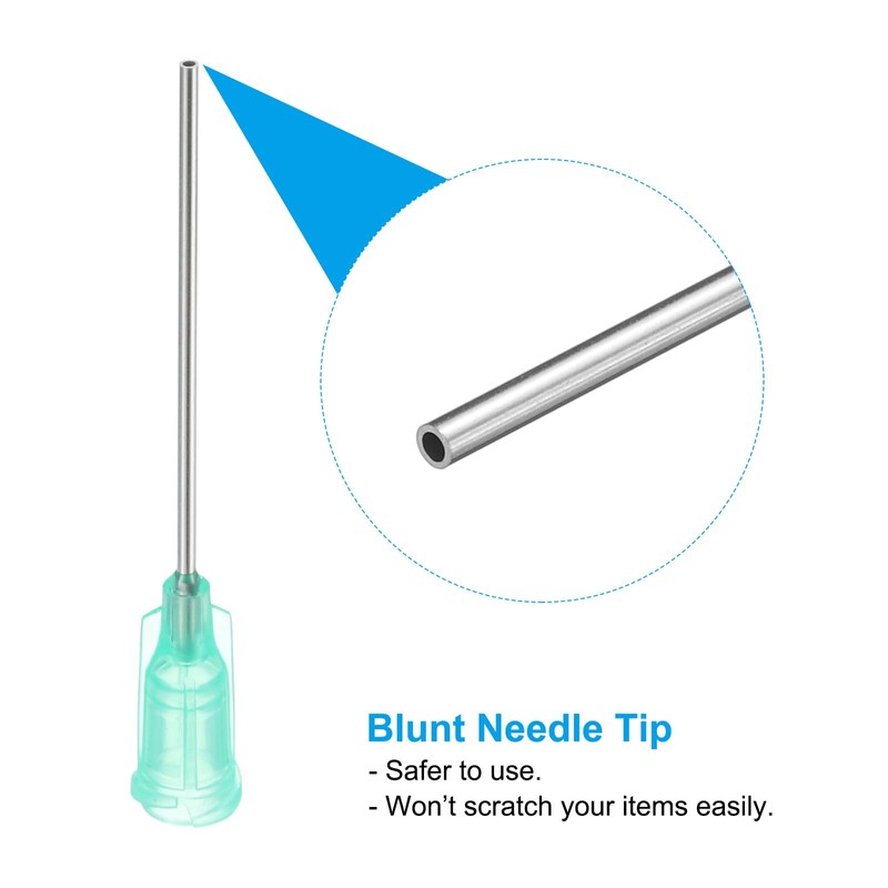 PATIKIL 18Ga x 1.5 Inch Dispensing Needle Tips, 10Pcs Stainless