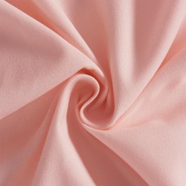 Homechoice Decor Ruched Ruffled Shower Curtain 72" W x 72" H, Peach Pink Microfiber Rustic Decorative Bath Curtain for Bathroom, Farmhouse and Boho Bathroom Décor, Machine Washable (LQ-38)