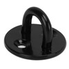 5Pcs Eye Plate Thickened Black Stainless Steel Enhanced Load Bearing