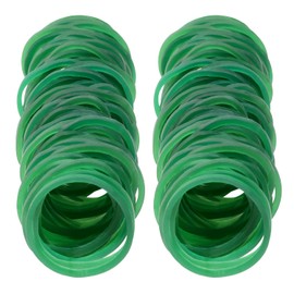 ONLYKXY 100pcs Natural Rubber Bands Soft Elastic Bands Hair Ties Ring for Hair Braids Hair Rubber Ring (25mm, Green)