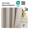 NICETOWN Faux Linen Texture Tie Up Valance Curtain for Kitchen