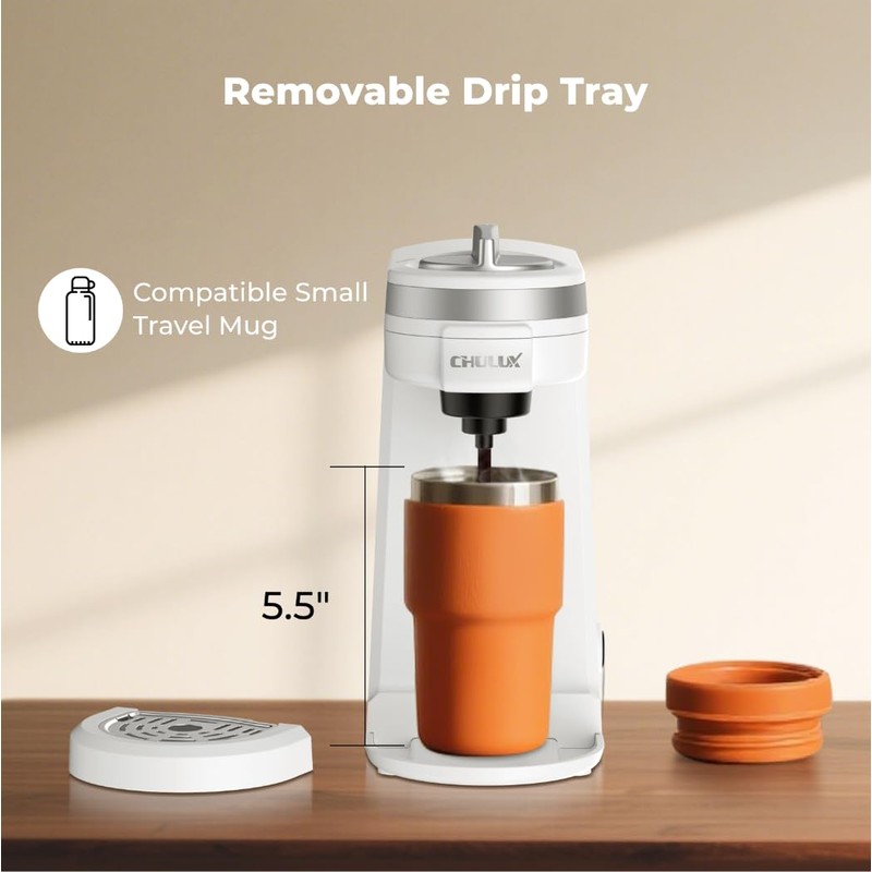 CHULUX Mini Coffee Maker for K Capsule, Single Serve Coffee