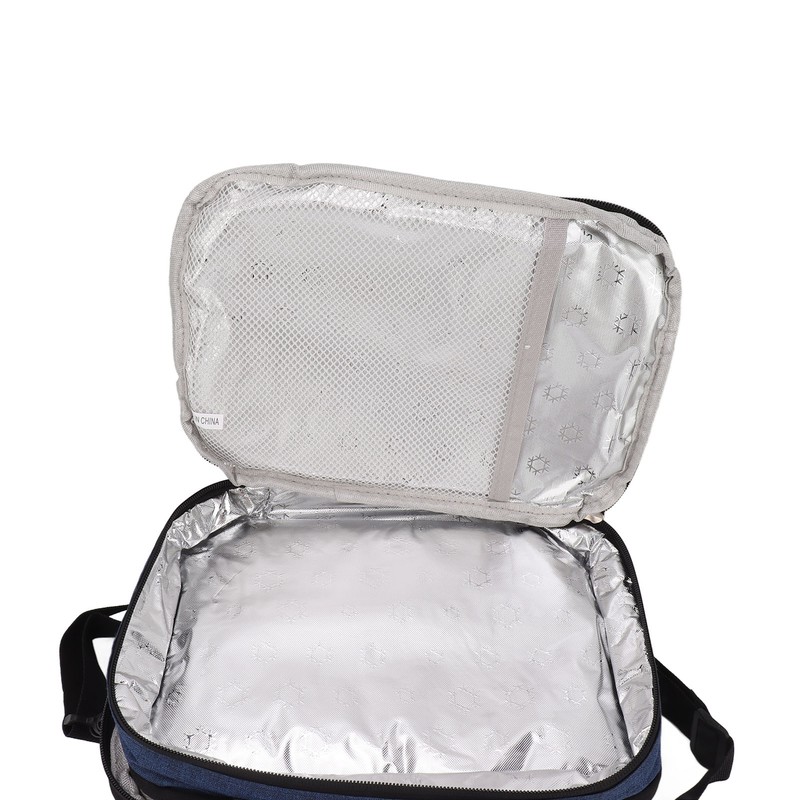 Collapsible Cooler Bag Oxford Cloth PEVA Leakproof Double Insulated Cooler