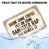 QYAYIK Drink Some Coffee Put On Some Gangsta Rap Handle