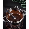Large Double Boiler Pot Set,3500ML/3.1QT Mixing Bowl for Chocolate Melting,