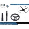 Regatón Tapón Cuadrado de 1 1/2" de Plástico Paq. 10