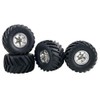WONFAST 4PCS 1/10 RC Monster Truck Wheel and Tire Set,135MM