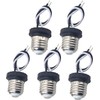 Rextin E26 Socket Adapter Medium Edison Base Male Screw in