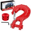 Nilight Forged Steel Winch Hook 3/8" Grade 70 Safety Latch