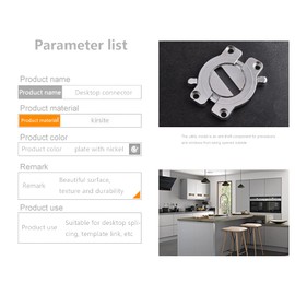 Candeon Dining Table Lock, Table Top Connector Table Locks Latch, Table Leaf Latch Dining Training Table Connector Table Leaf Buckle Latches Table Locking Latch for Aligning Table Leaf Extension Table