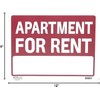 Apartment For Rent Sign 9"X12" Plastic Waterproof Signage 4PC