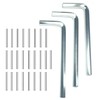 ZDingTech Spring Hinge Tension Pin Replacement Kit.25pcs Stainless Steel Shelf