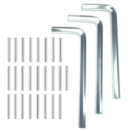 ZDingTech Spring Hinge Tension Pin Replacement Kit.25pcs Stainless Steel Shelf Pins and 3pcs Hex Wrenches,Metal Dowel Pegs Shelf Support Pins Kit for Self Closing Door Hinges Garage Door Closer Hinge