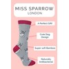 Miss Sparrow - Women's Socks with Dog Motif, Funny Bamboo