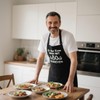 Bafiwu Funny BBQ Apron for Men, Cooking Apron Black, Gift