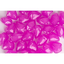 COLOURED STONES/NUGGETS VASE FILLERS 50 PER PACK EVENTS DECOR PARTY (Fuchsia)