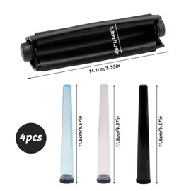 Manual Cigarette Rolling Machine Conical 110 mm, Joint Roller Lathe with 3 Joint Cases, Cigarette Rolling Machine for Rotary Tobacco, Rotating Aid Joint & Tobacco Roller Including Joint Sleeve